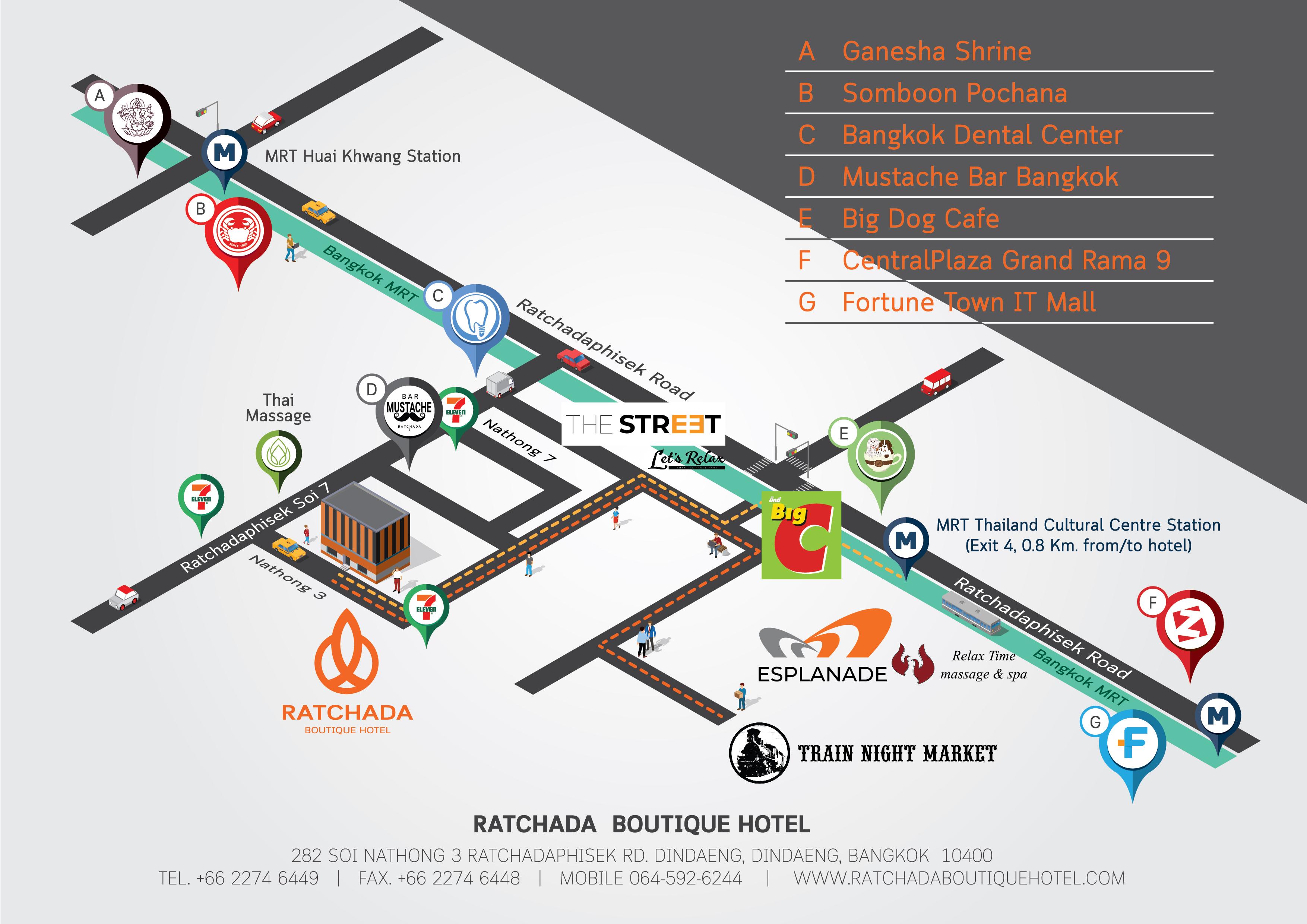 Ratchada Boutique Hotel Bangkok Exterior foto